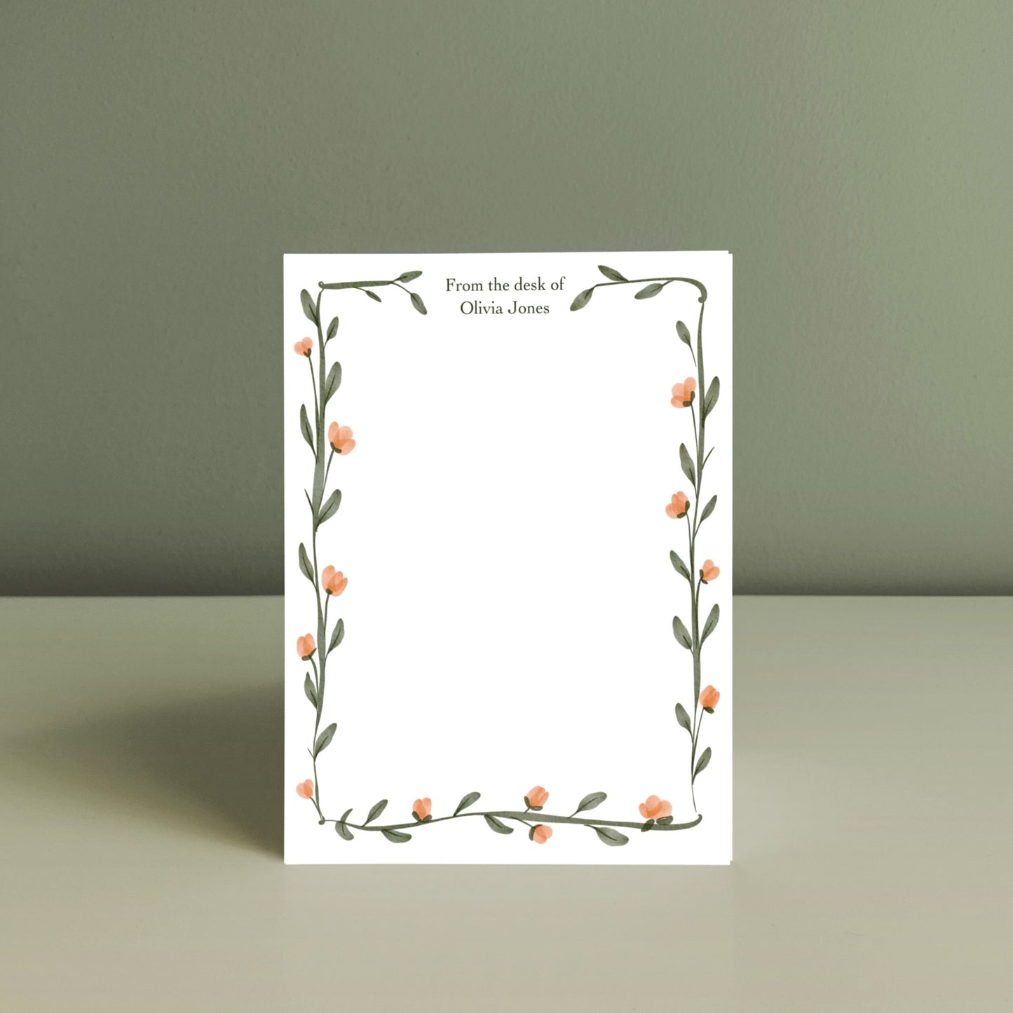PEONY, Personalised Writing Paper Set