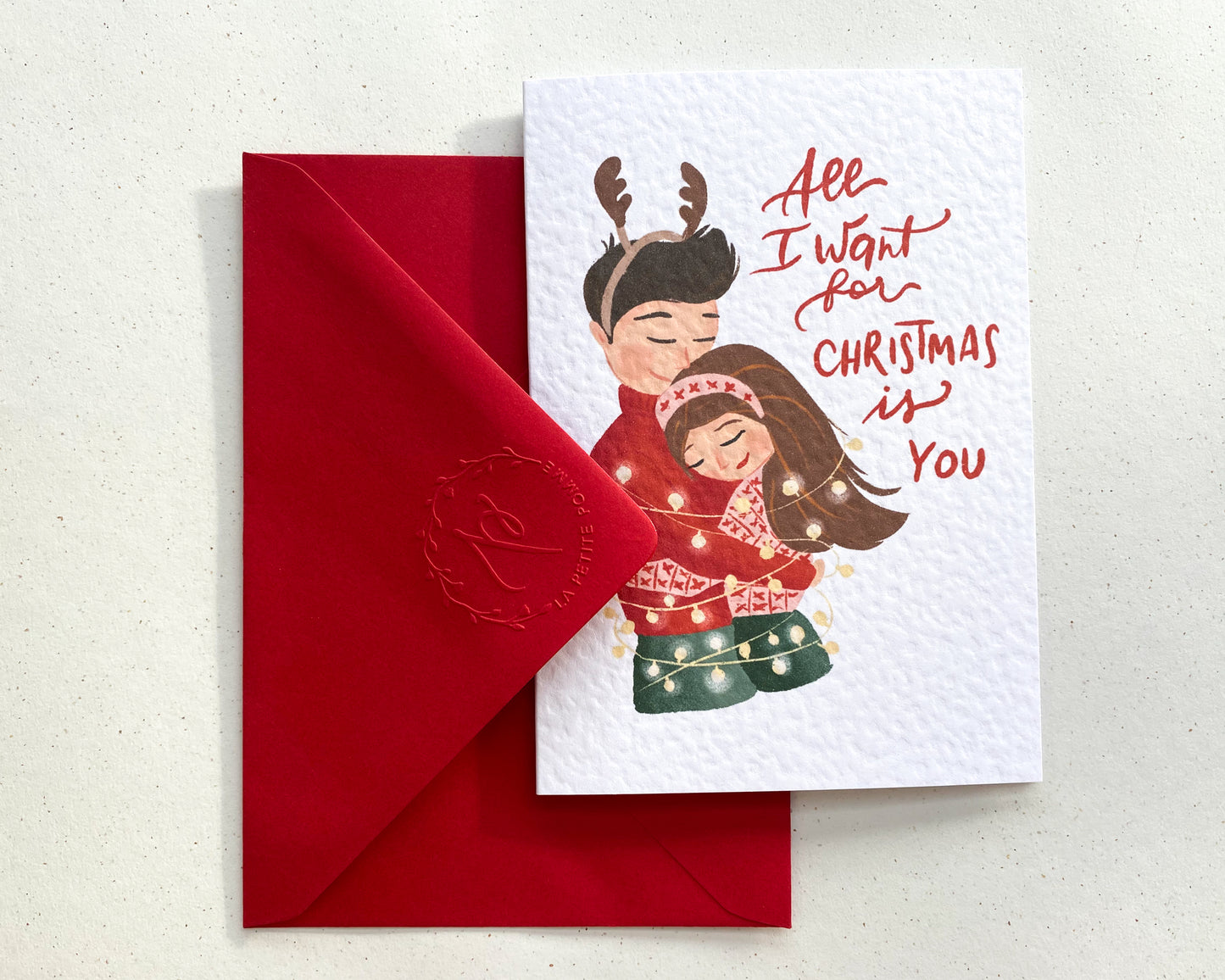 CHRISTMAS LOVE, Personalised Christmas Card