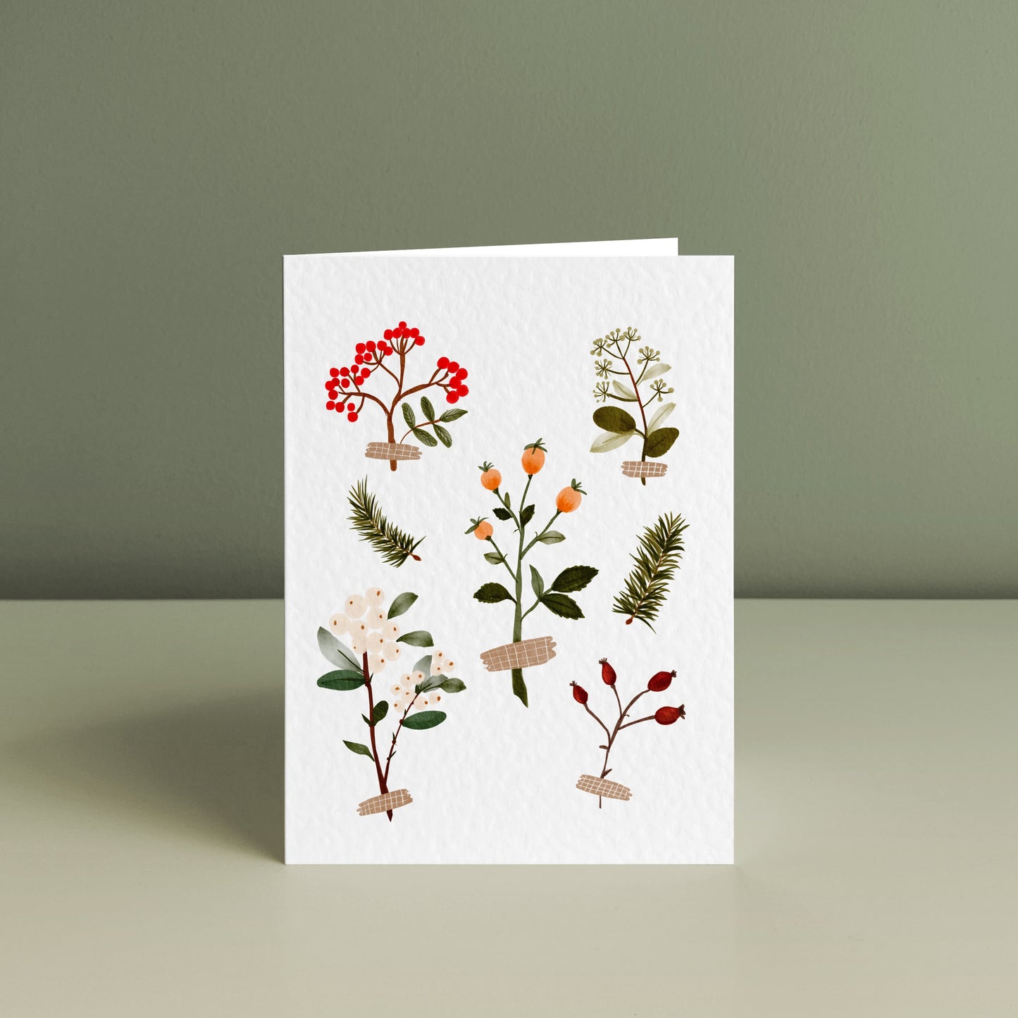 WINTER BERRIES, Christmas Card