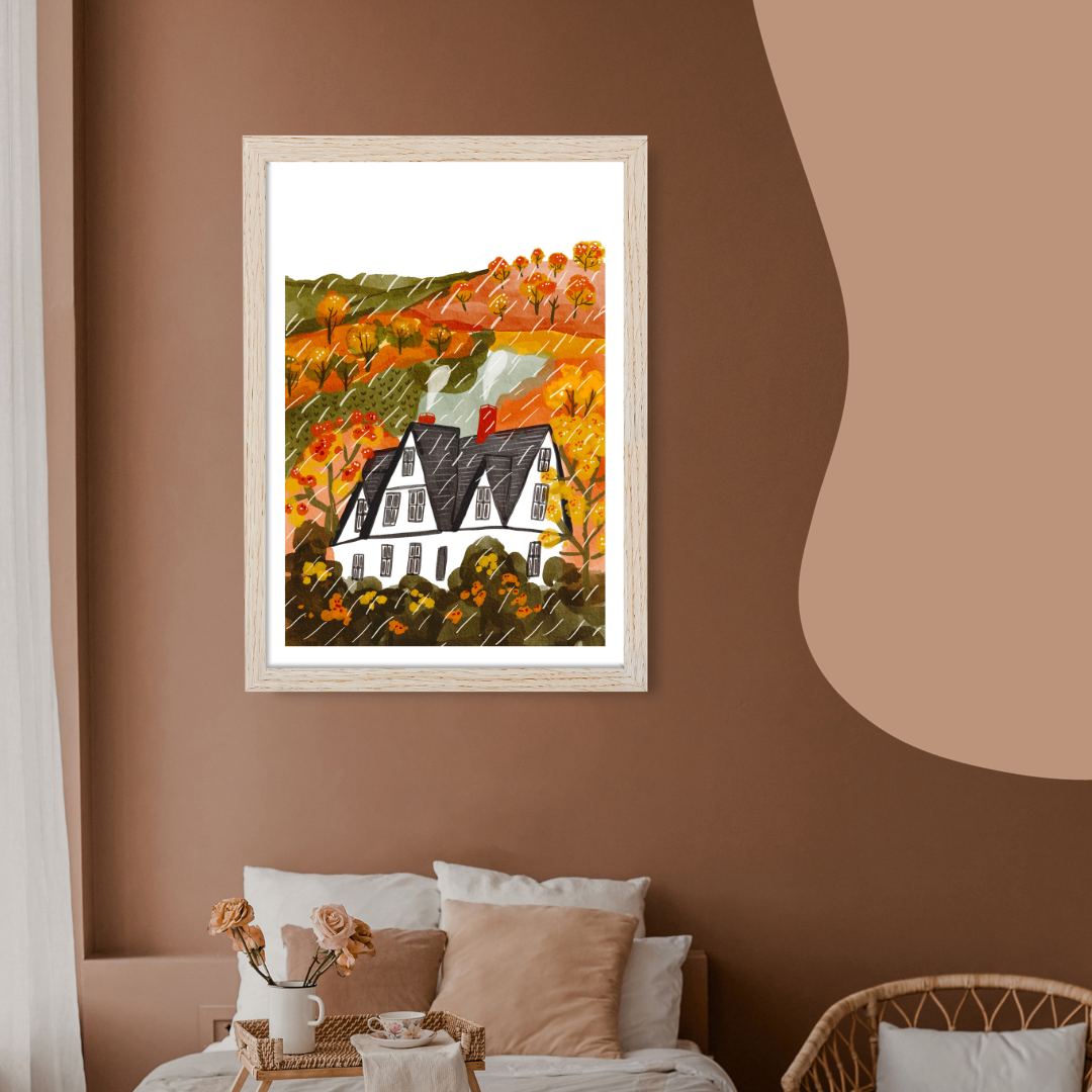 AUTUMN FOREST, Art Print