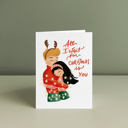 CHRISTMAS LOVE, Personalised Christmas Card
