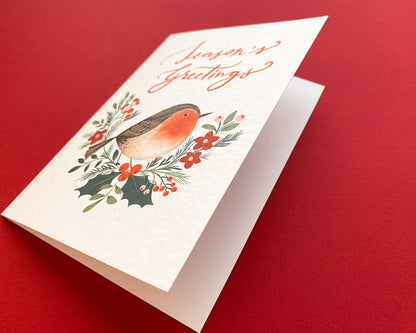 ROBIN SEASON'S GREETINGS, Christmas Card