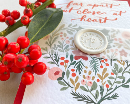 FAR APART BUT CLOSE AT HEART, Christmas Card