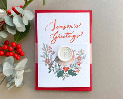 ROBIN SEASON'S GREETINGS, Christmas Card