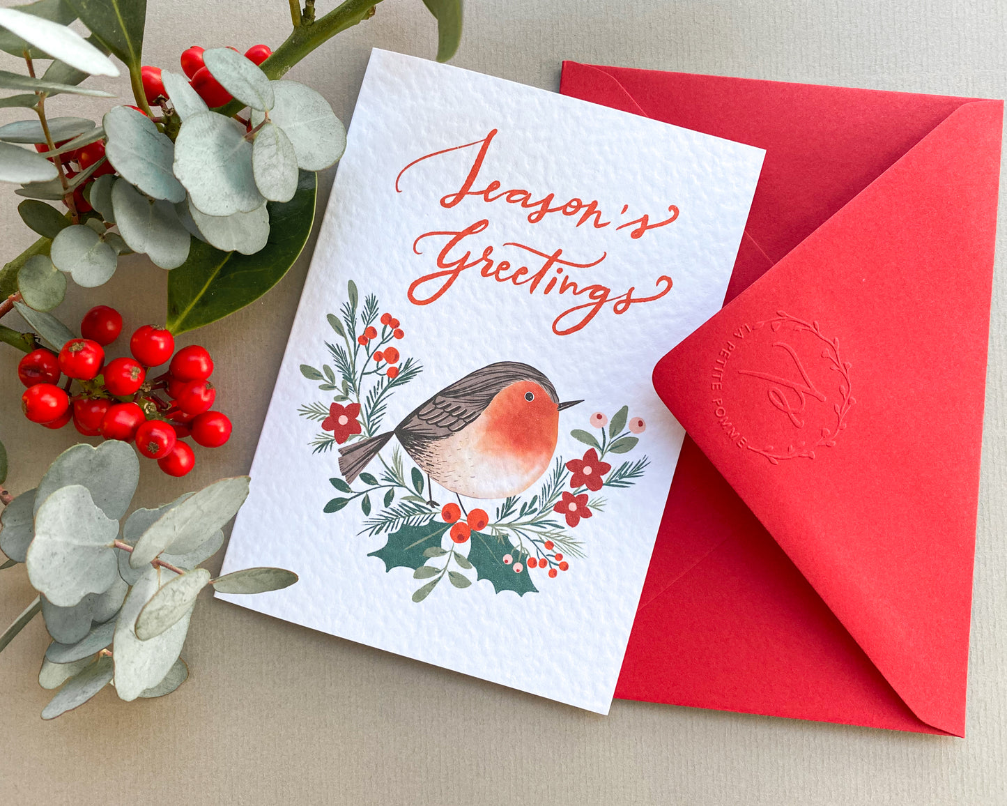 ROBIN SEASON'S GREETINGS, Christmas Card