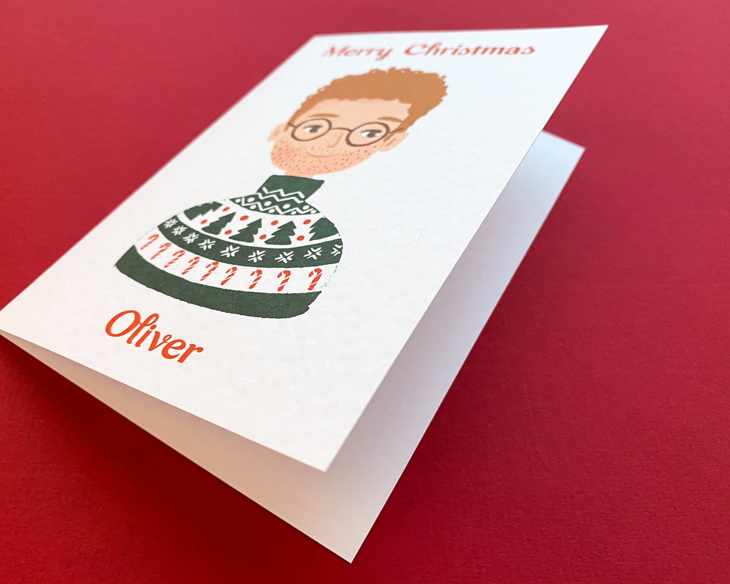 MEN'S HAPPY CHRISTMAS, Personalised Christmas Card