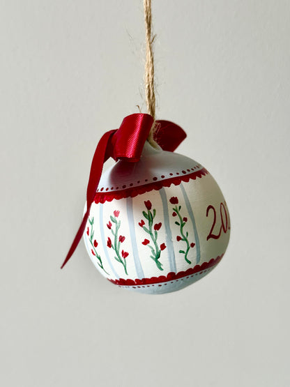 PERSONALISED CHRISTMAS BAUBLE - Hand Painted