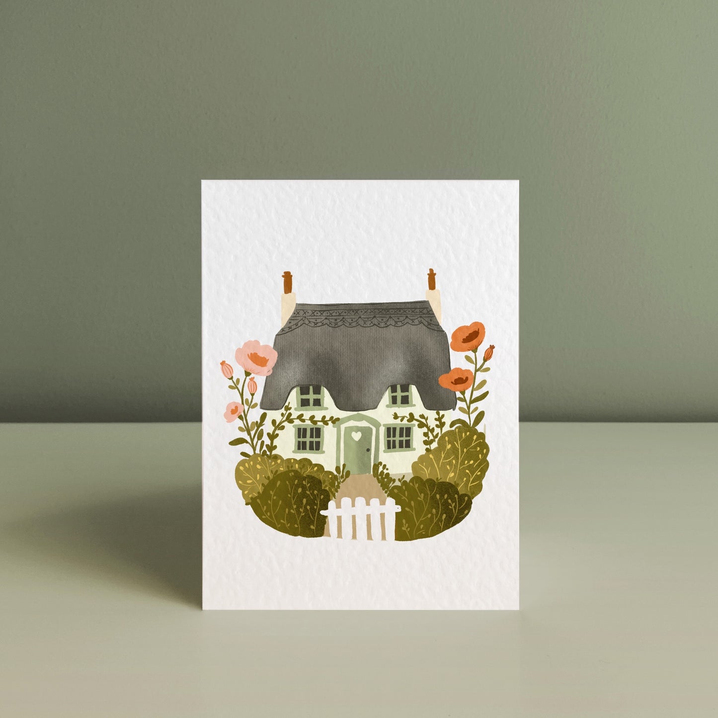 ENGLISH COTTAGE, Art Print