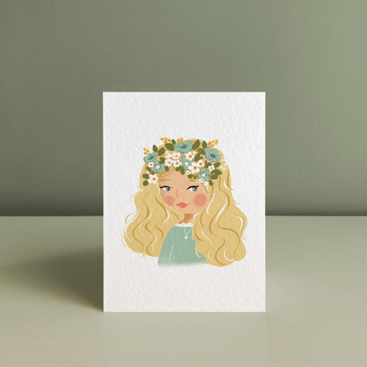 BLONDE BEAUTY, Art Print