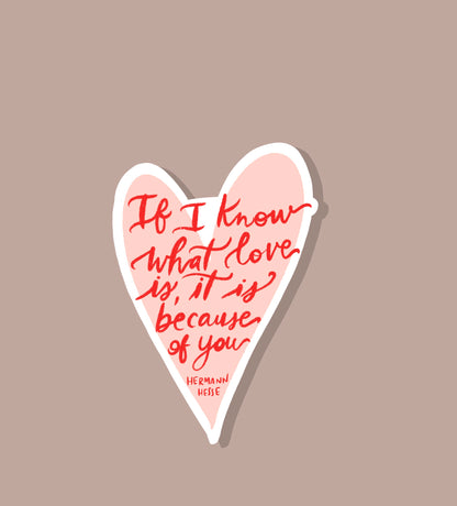 WHAT LOVE IS, Sticker