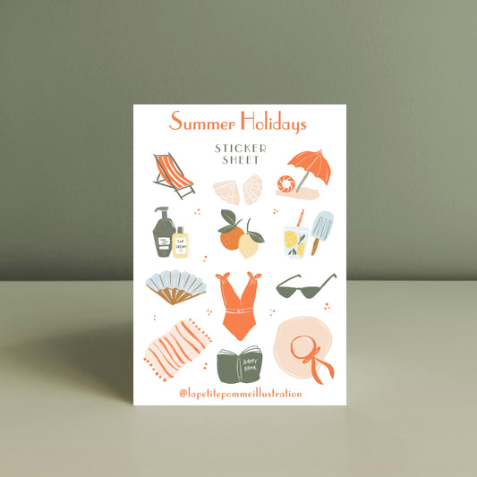 SUMMER HOLIDAYS, Sticker Sheet