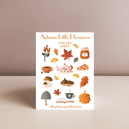 AUTUMN PLEASURES, Sticker Sheet