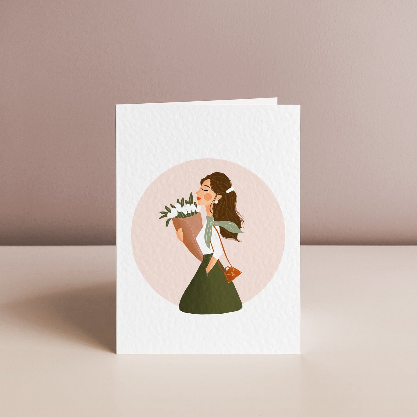 LADY WITH TULIPS, Everyday Card