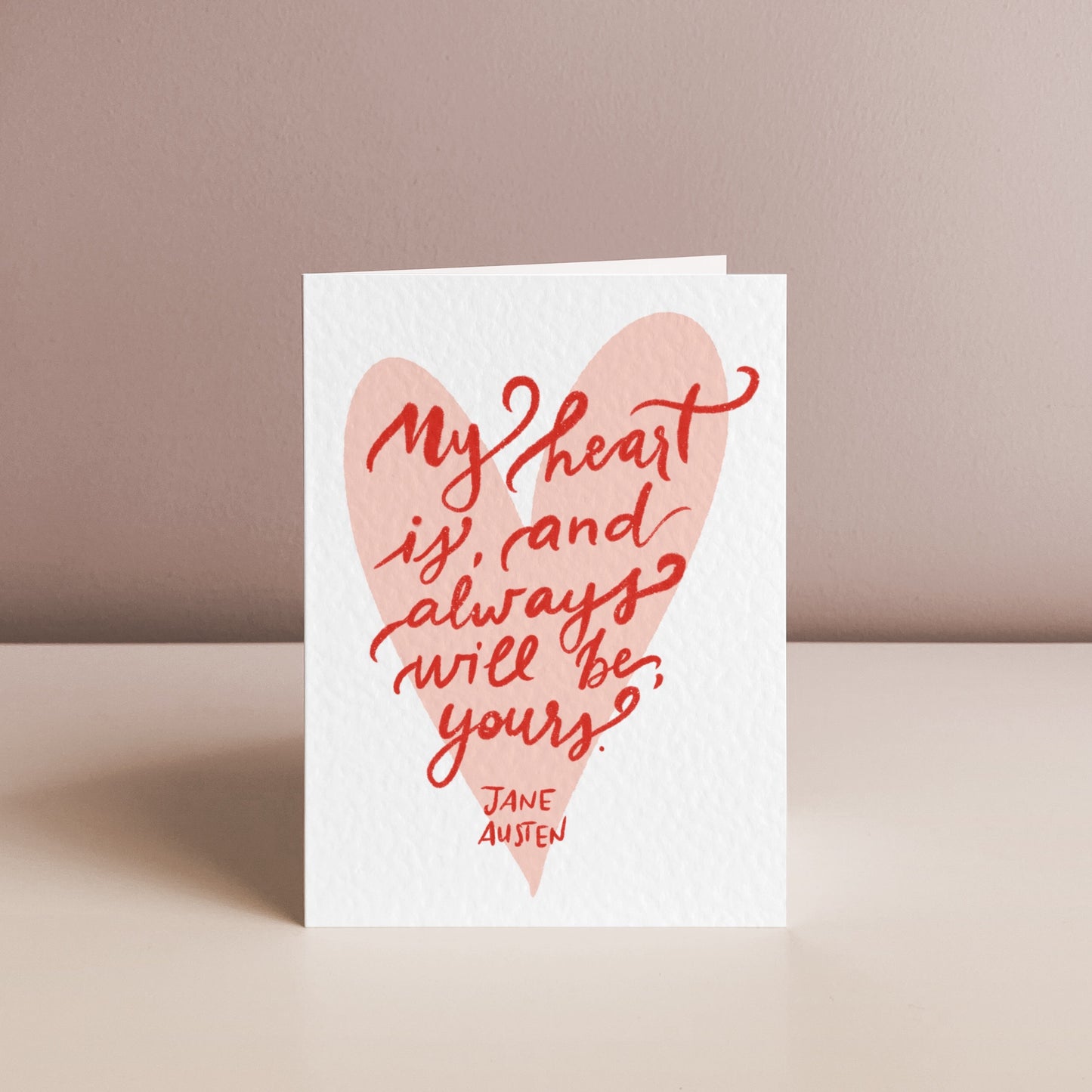 MY HEART IS YOURS, Love Card