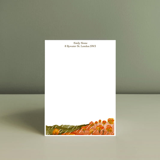 AUTUMN FOREST, Personalised Writing Paper Set
