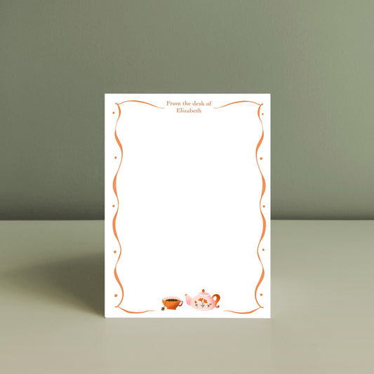 TEA TIME, Personalised Writing Paper Set