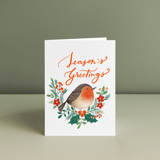 ROBIN SEASON'S GREETINGS, Christmas Card