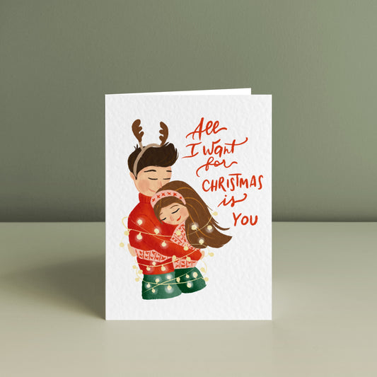 CHRISTMAS LOVE, Personalised Christmas Card