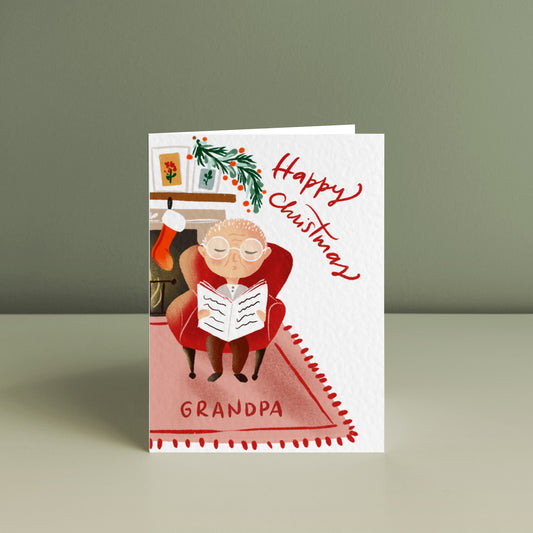 HAPPY CHRISTMAS GRANDPA, Christmas Card