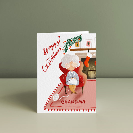 HAPPY CHRISTMAS GRANDMA, Christmas Card