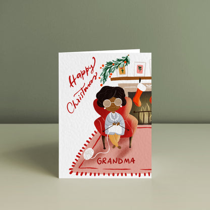 HAPPY CHRISTMAS GRANDMA, Christmas Card