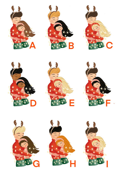 CHRISTMAS LOVE, Personalised Christmas Card