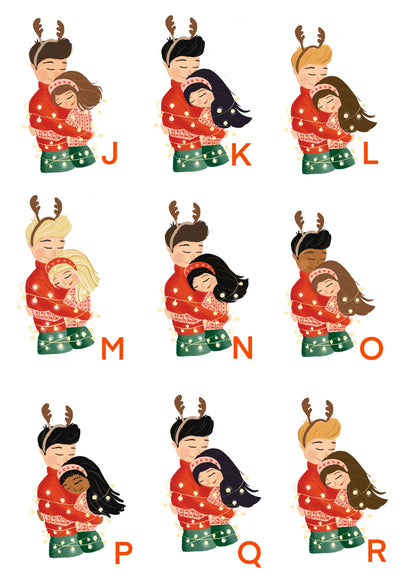CHRISTMAS LOVE, Personalised Christmas Card