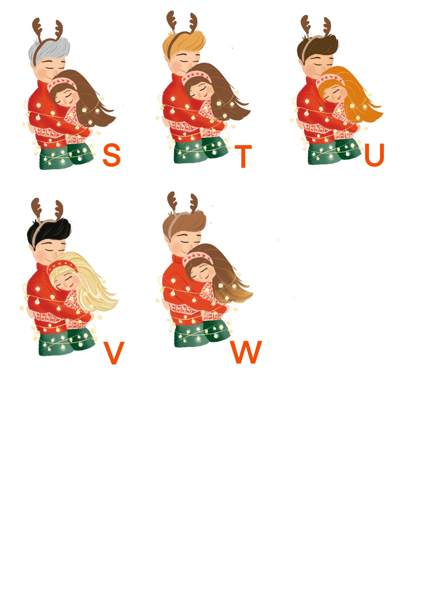 CHRISTMAS LOVE, Personalised Christmas Card