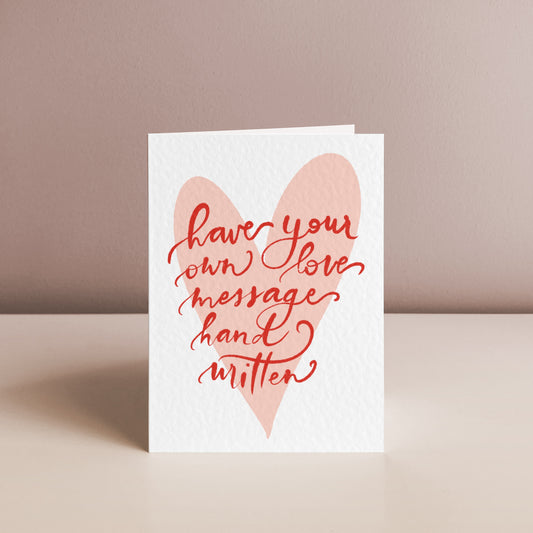 HAPPY VALENTINE'S, Personalised Love Card