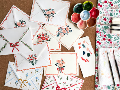 FESTIVE WISHES, Original Hand-Painted Set