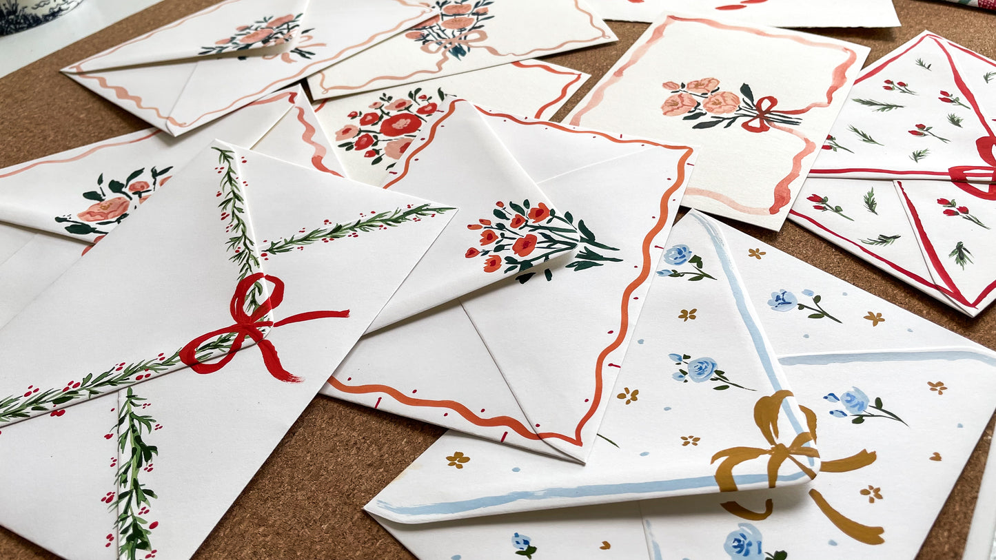 HAPPY CHRISTMAS, Original Hand-Painted Set