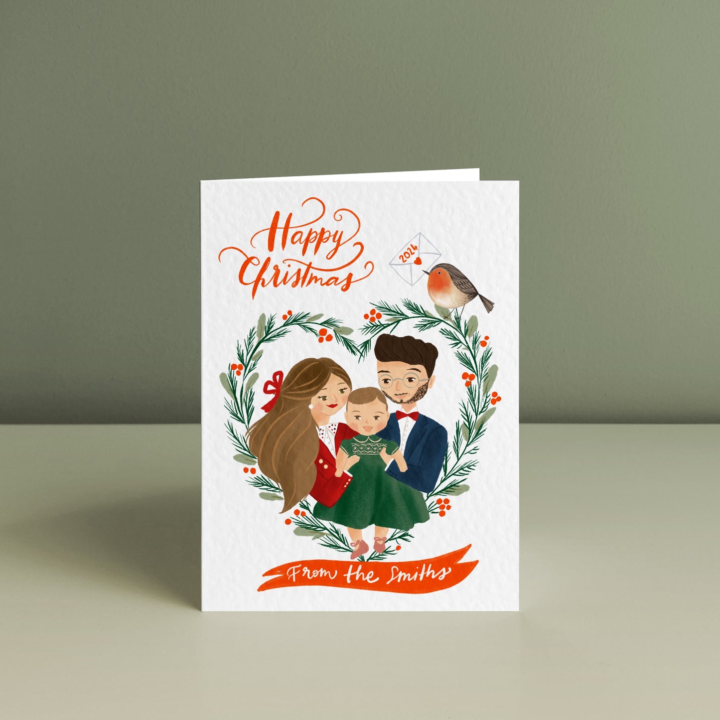 FAMILY PORTRAIT - Personalised Christmas Card