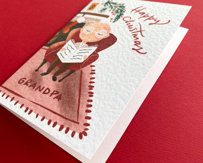 HAPPY CHRISTMAS GRANDMA & GRANDPA, Christmas Card Set