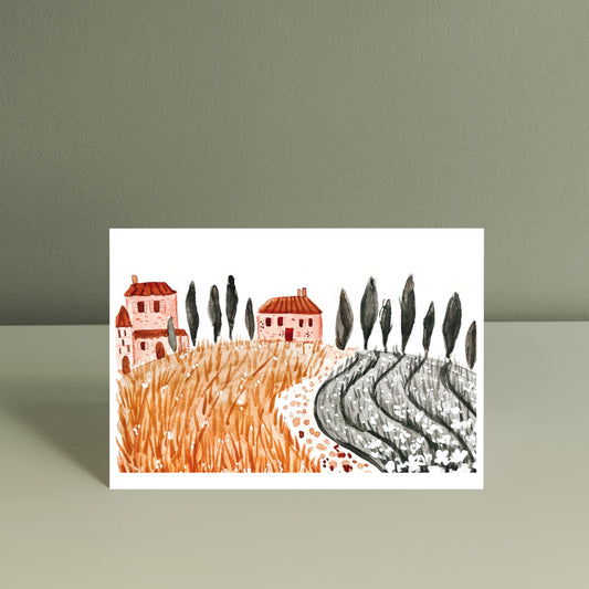 TUSCAN LANDSCAPE, Art Print