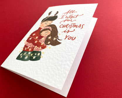 CHRISTMAS LOVE, Personalised Christmas Card
