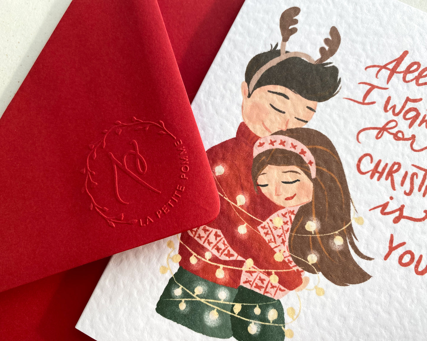 CHRISTMAS LOVE, Personalised Christmas Card
