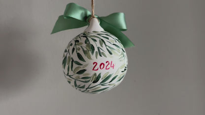 PERSONALISED CHRISTMAS BAUBLE - Hand Painted